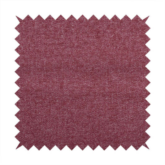 Nairobi Soft Textured Chenille Raspberry Red Colour Upholstery Fabric CTR-2149