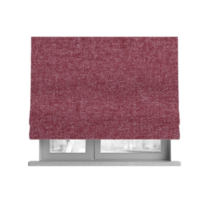 Nairobi Soft Textured Chenille Raspberry Red Colour Upholstery Fabric CTR-2149 - Roman Blinds