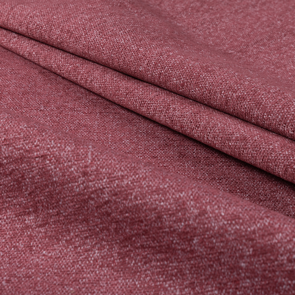 Nairobi Soft Textured Chenille Raspberry Red Colour Upholstery Fabric CTR-2149 - Roman Blinds