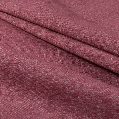 Nairobi Soft Textured Chenille Raspberry Red Colour Upholstery Fabric CTR-2149