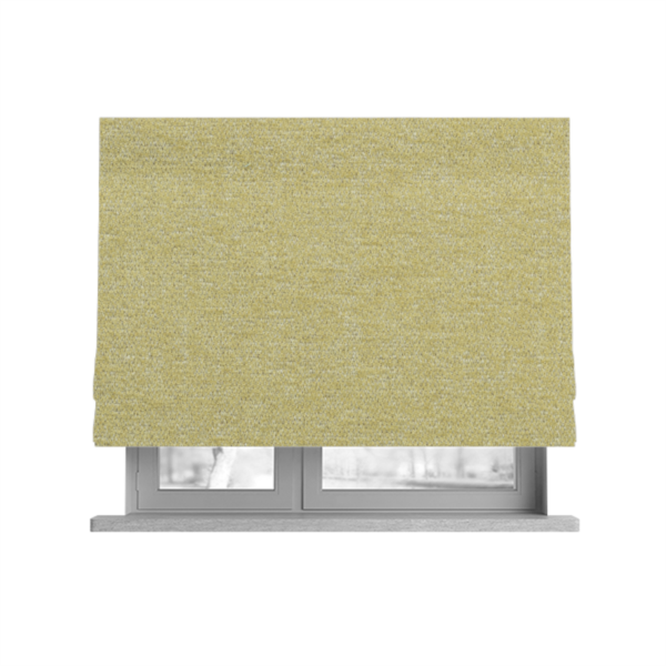 Nairobi Soft Textured Chenille Yellow Colour Upholstery Fabric CTR-2151 - Roman Blinds