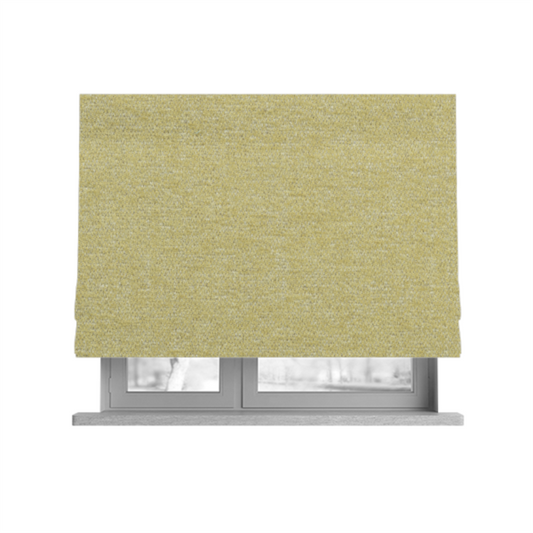 Nairobi Soft Textured Chenille Yellow Colour Upholstery Fabric CTR-2151 - Roman Blinds