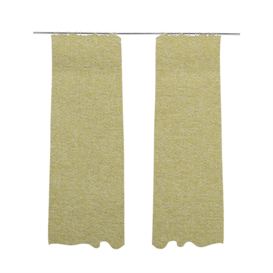 Nairobi Soft Textured Chenille Yellow Colour Upholstery Fabric CTR-2151 - Made To Measure Curtains