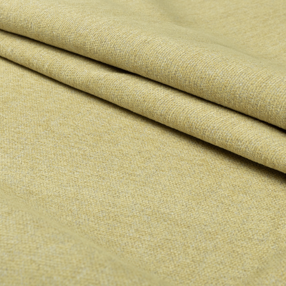 Nairobi Soft Textured Chenille Yellow Colour Upholstery Fabric CTR-2151