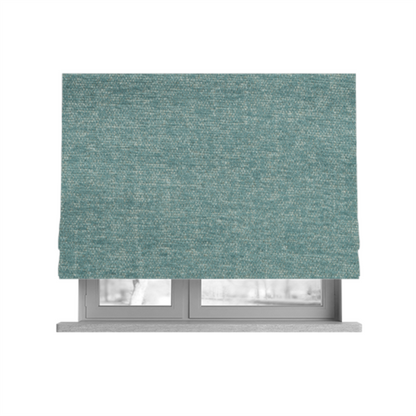 Nairobi Soft Textured Chenille Ocean Blue Colour Upholstery Fabric CTR-2153 - Roman Blinds