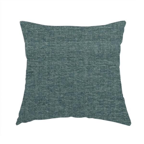 Nairobi Soft Textured Chenille Teal Blue Colour Upholstery Fabric CTR-2155 - Handmade Cushions