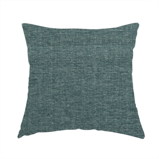 Nairobi Soft Textured Chenille Teal Blue Colour Upholstery Fabric CTR-2155 - Handmade Cushions