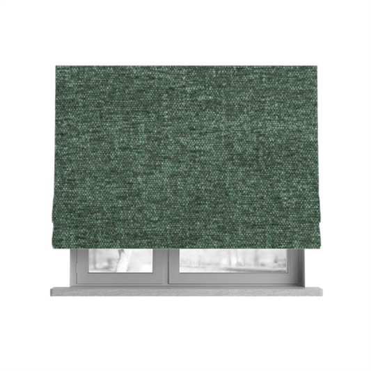 Nairobi Soft Textured Chenille Green Colour Upholstery Fabric CTR-2156 - Roman Blinds