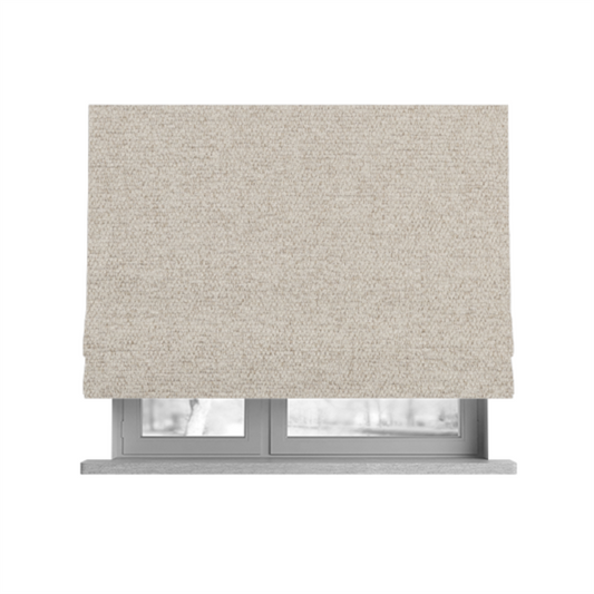 Nairobi Soft Textured Chenille Cream Colour Upholstery Fabric CTR-2159 - Roman Blinds