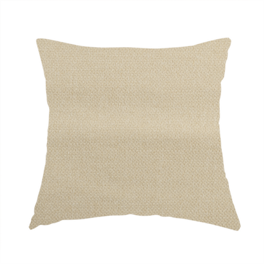 Trello Chenille Weave Material Cream Colour Upholstery Fabric CTR-2165 - Handmade Cushions