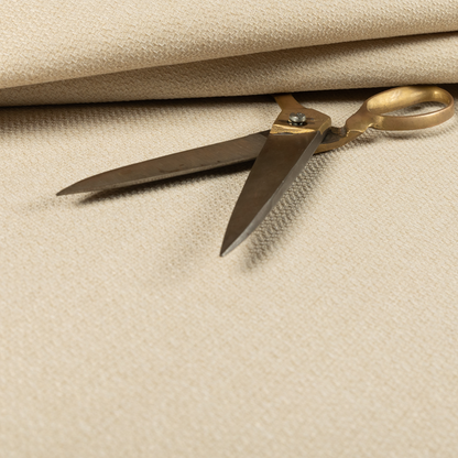 Trello Chenille Weave Material Cream Colour Upholstery Fabric CTR-2165 - Made To Measure Curtains