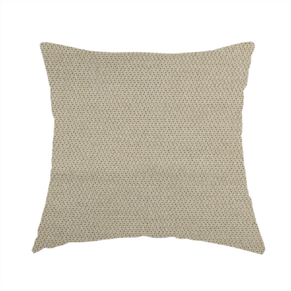 Trello Chenille Weave Material Cream With Grey Colour Upholstery Fabric CTR-2166 - Handmade Cushions