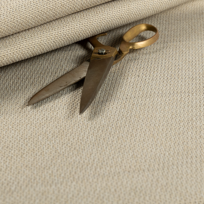 Trello Chenille Weave Material Cream With Grey Colour Upholstery Fabric CTR-2166 - Roman Blinds