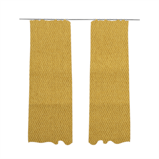 Trello Chenille Weave Material Yellow Colour Upholstery Fabric CTR-2170 - Made To Measure Curtains