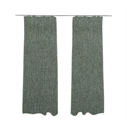 Trello Chenille Weave Material Teal With Grey Colour Upholstery Fabric CTR-2171 - Made To Measure Curtains