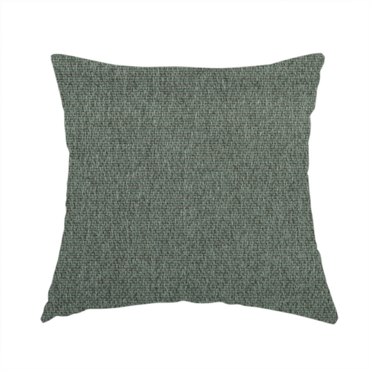 Trello Chenille Weave Material Teal With Grey Colour Upholstery Fabric CTR-2171 - Handmade Cushions