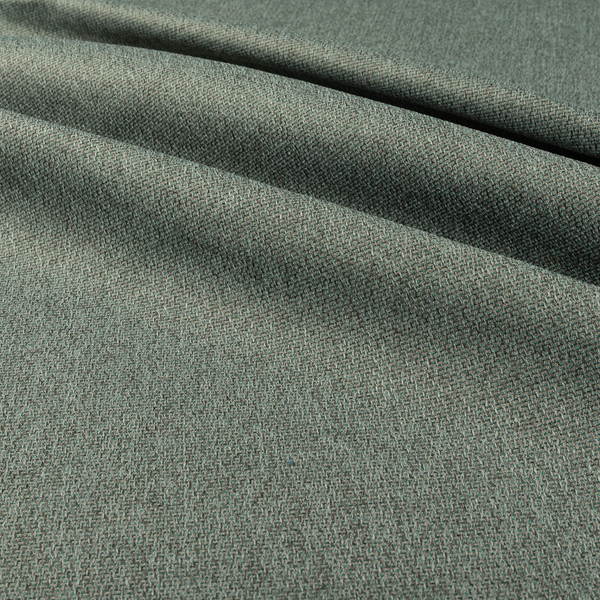 Trello Chenille Weave Material Teal With Grey Colour Upholstery Fabric CTR-2171 - Handmade Cushions