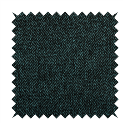 Trello Chenille Weave Material Black With Blue Colour Upholstery Fabric CTR-2173 - Roman Blinds