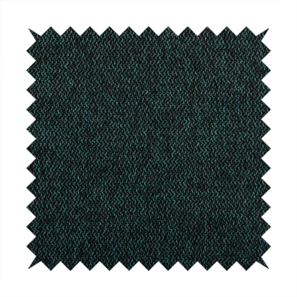 Trello Chenille Weave Material Black With Blue Colour Upholstery Fabric CTR-2173 - Made To Measure Curtains