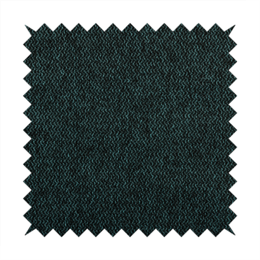 Trello Chenille Weave Material Black With Blue Colour Upholstery Fabric CTR-2173