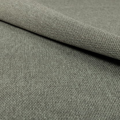 Trello Chenille Weave Material Black With Grey Colour Upholstery Fabric CTR-2174 - Made To Measure Curtains