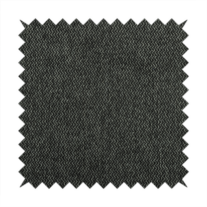 Trello Chenille Weave Material Black With Dark Grey Colour Upholstery Fabric CTR-2175 - Roman Blinds