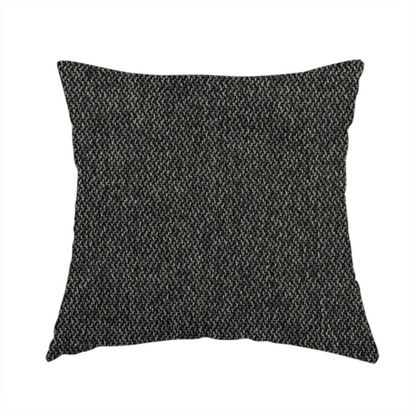 Trello Chenille Weave Material Black With Dark Grey Colour Upholstery Fabric CTR-2175 - Handmade Cushions