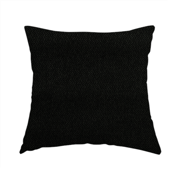 Trello Chenille Weave Material Black Colour Upholstery Fabric CTR-2176 - Handmade Cushions