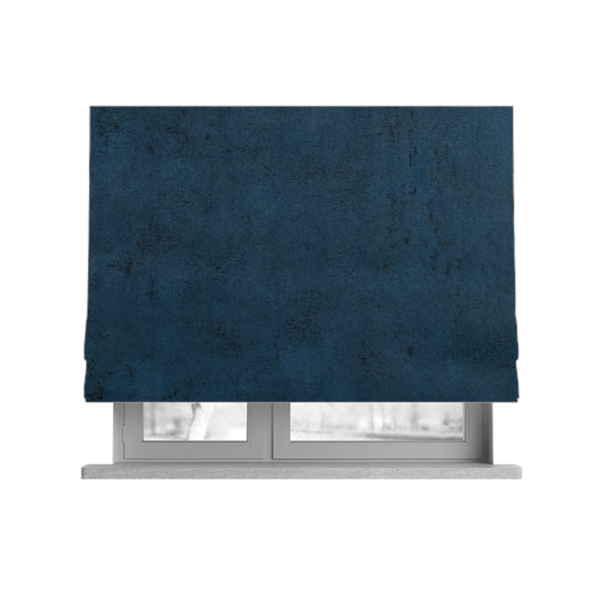 Souk Distressed Suede Blue Upholstery Fabric CTR-2179 - Roman Blinds