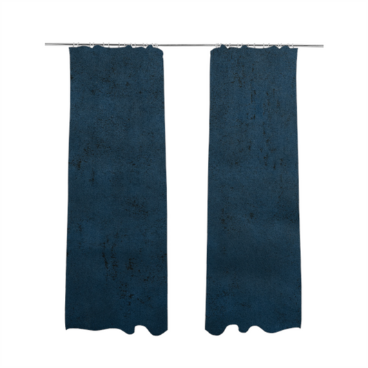 Souk Distressed Suede Blue Upholstery Fabric CTR-2179 - Made To Measure Curtains