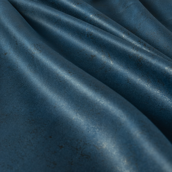 Souk Distressed Suede Blue Upholstery Fabric CTR-2179