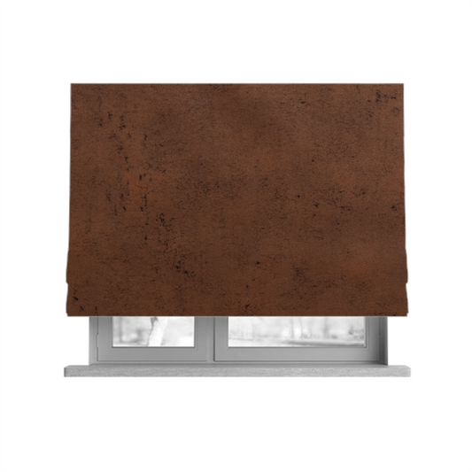 Souk Distressed Suede Brown Upholstery Fabric CTR-2180 - Roman Blinds