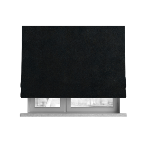 Souk Distressed Suede Black Upholstery Fabric CTR-2181 - Roman Blinds