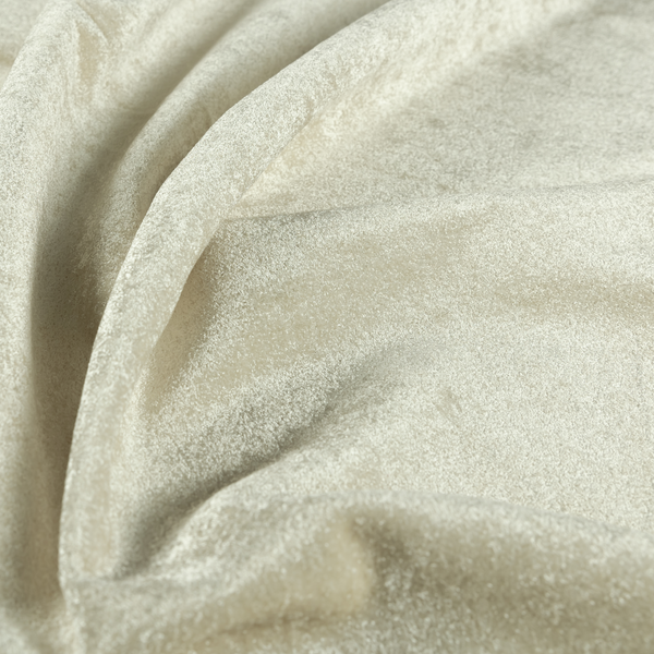 Bazaar Soft Shimmer Plain Chenille White Upholstery Fabric CTR-2185 - Roman Blinds