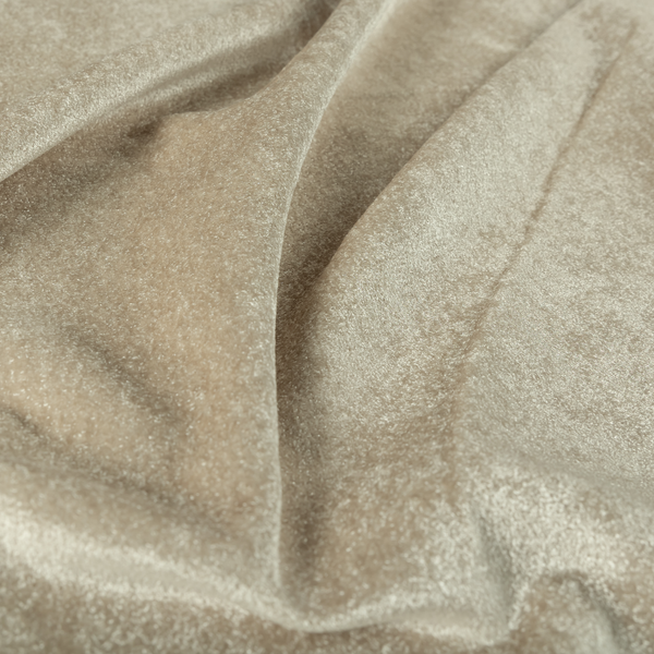 Bazaar Soft Shimmer Plain Chenille Beige Upholstery Fabric CTR-2186 - Roman Blinds