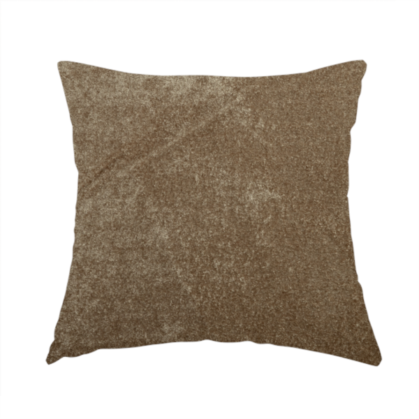 Bazaar Soft Shimmer Plain Chenille Brown Upholstery Fabric CTR-2188 - Handmade Cushions