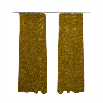 Bazaar Soft Shimmer Plain Chenille Yellow Upholstery Fabric CTR-2191 - Made To Measure Curtains