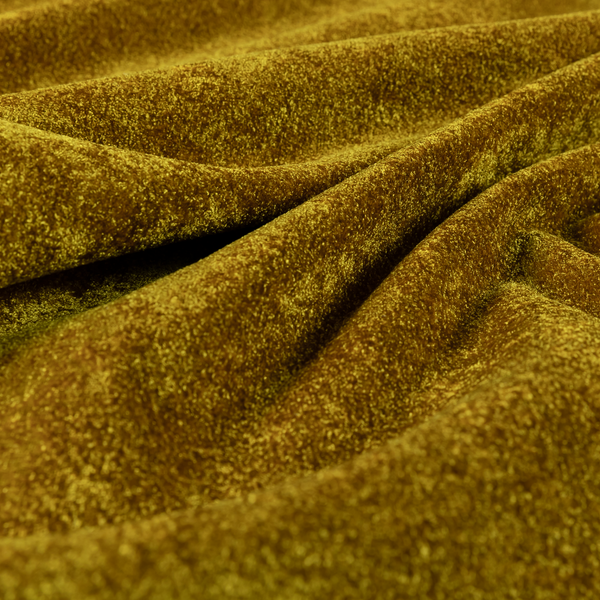 Bazaar Soft Shimmer Plain Chenille Yellow Upholstery Fabric CTR-2191 - Roman Blinds