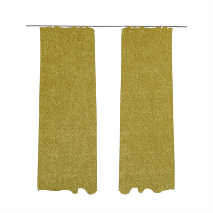 Bazaar Soft Shimmer Plain Chenille Yellow Upholstery Fabric CTR-2192 - Made To Measure Curtains