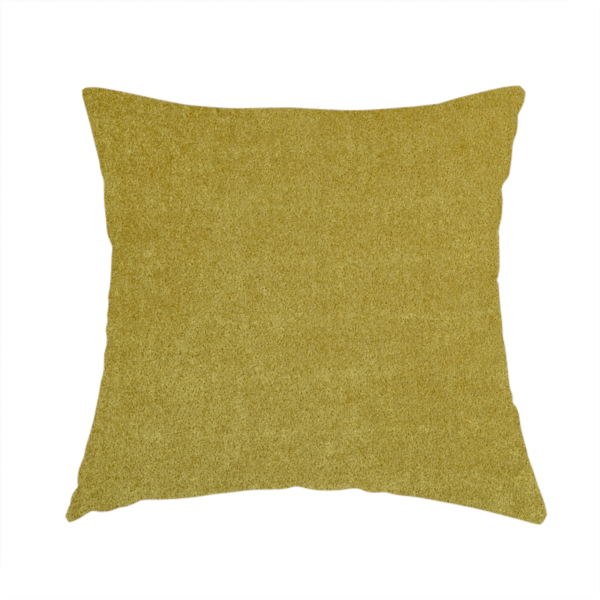 Bazaar Soft Shimmer Plain Chenille Yellow Upholstery Fabric CTR-2192 - Handmade Cushions