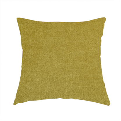 Bazaar Soft Shimmer Plain Chenille Yellow Upholstery Fabric CTR-2192 - Handmade Cushions