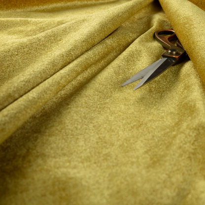 Bazaar Soft Shimmer Plain Chenille Yellow Upholstery Fabric CTR-2192 - Handmade Cushions