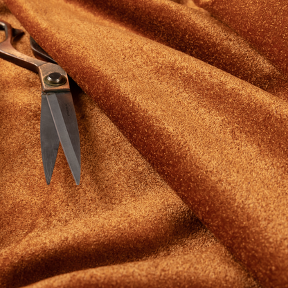 Bazaar Soft Shimmer Plain Chenille Orange Upholstery Fabric CTR-2194 - Handmade Cushions
