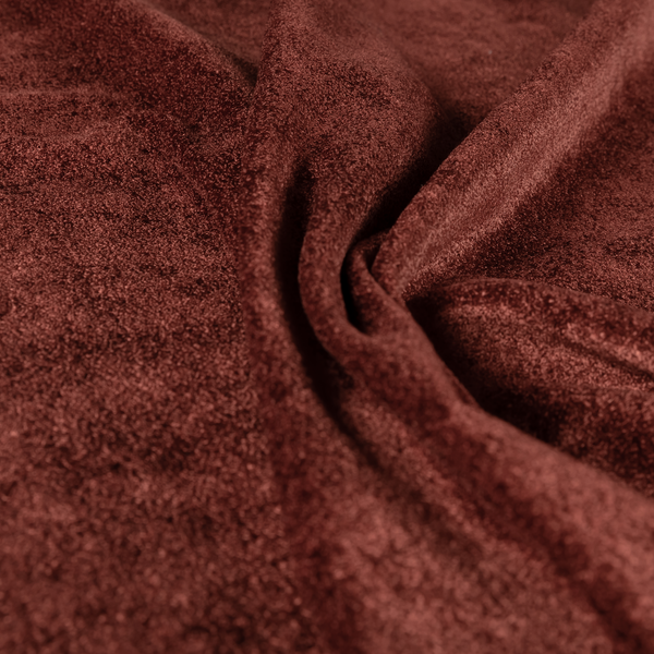 Bazaar Soft Shimmer Plain Chenille Terracotta Orange Upholstery Fabric CTR-2195 - Roman Blinds