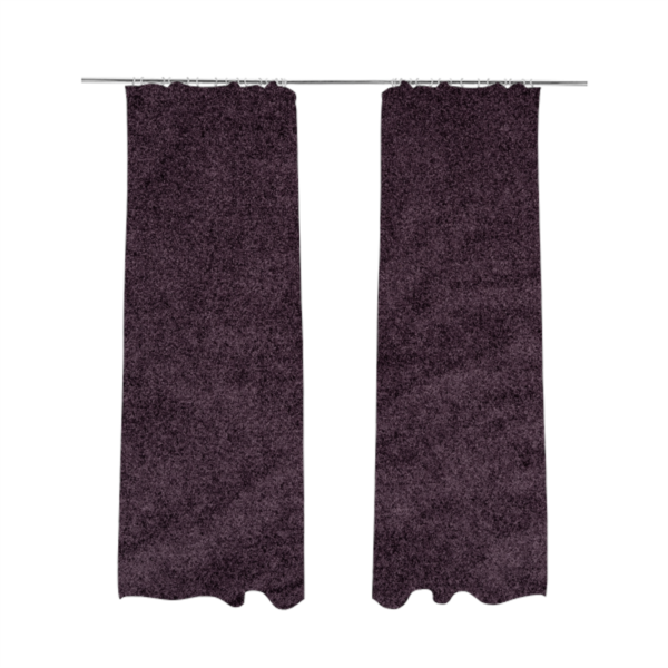 Bazaar Soft Shimmer Plain Chenille Purple Upholstery Fabric CTR-2196 - Made To Measure Curtains