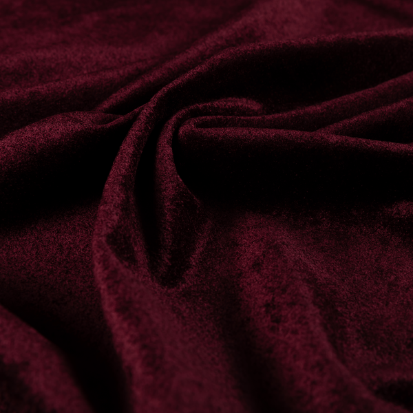 Bazaar Soft Shimmer Plain Chenille Burgundy Upholstery Fabric CTR-2197 - Roman Blinds