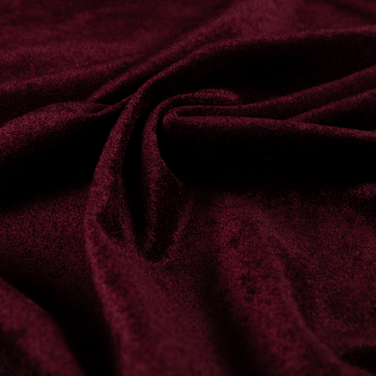 Bazaar Soft Shimmer Plain Chenille Burgundy Upholstery Fabric CTR-2197