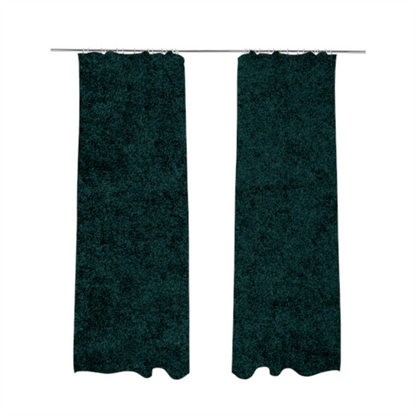 Bazaar Soft Shimmer Plain Chenille Teal Upholstery Fabric CTR-2199 - Made To Measure Curtains