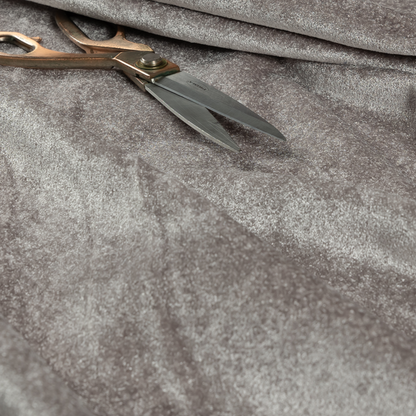 Bazaar Soft Shimmer Plain Chenille Silver Upholstery Fabric CTR-2202 - Roman Blinds
