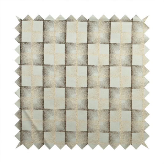 Casa Textured Uniformed Block Shine Pattern Cream Furnishing Fabric CTR-2206